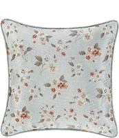 J. Queen New York Prestige Woven Ditsy Floral Design Reversible Square Decorative Pillow