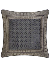 J. Queen New York Alaro Border Framed Geometric Euro Sham