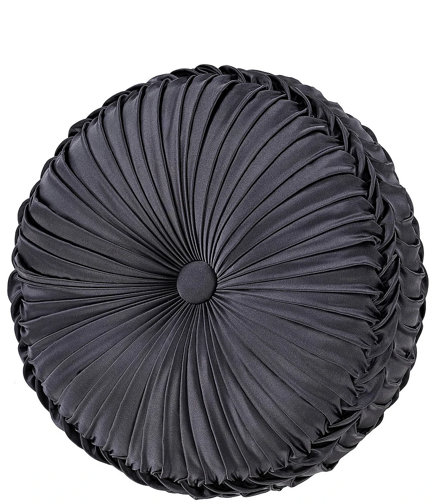 J. Queen New York Alaro Button-Tufted Round Pillow