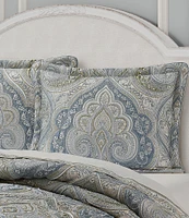 J. Queen New York Allora Woven Damask Oversized Comforter Set Bedding Collection