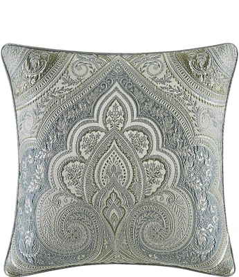 J. Queen New York Allora Woven Damask Reversible Square Pillow