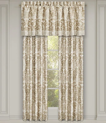 J. Queen New York Amaretto Jacquard Grand-Scale Woven Window Treatments