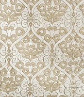 J. Queen New York Amaretto Jacquard Grand-Scale Woven Window Treatments