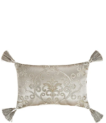 J. Queen New York Amaretto Tassel Woven Jacquard Boudoir Decorative Pillow