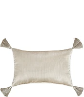 J. Queen New York Amaretto Tassel Woven Jacquard Boudoir Decorative Pillow