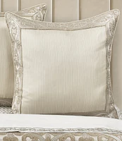 J. Queen New York Amaretto Woven Jacquard Framed Euro Sham