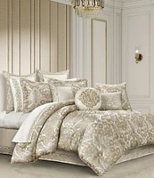 J. Queen New York Amaretto Woven Jacquard Framed Euro Sham