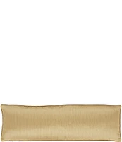 J. Queen New York Aurelia Satin Gold Woven Damask Reading Bolster Decorative Throw Pillow