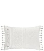 J. Queen New York Bianco Bead-Tasseled Boudoir Pillow