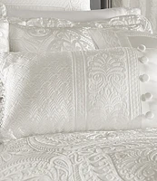 J. Queen New York Bianco Bead-Tasseled Boudoir Pillow