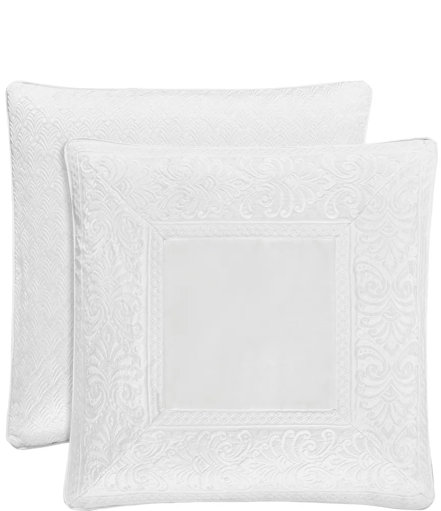 J. Queen New York Bianco Foulard Satin Euro Sham