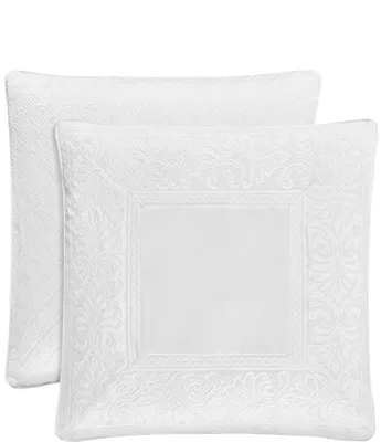 J. Queen New York Bianco Foulard Satin Euro Sham