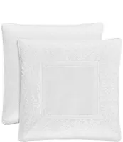 J. Queen New York Bianco Foulard Satin Euro Sham