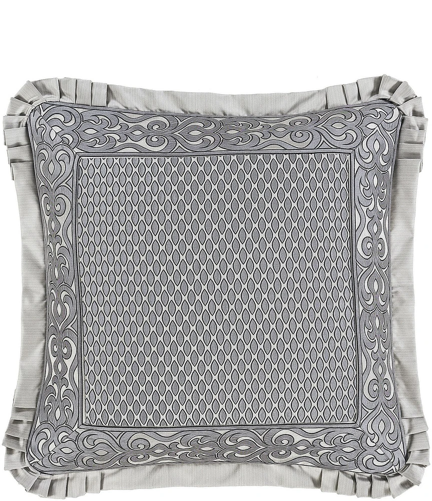 J. Queen New York Bolero Pleated Flange Framed Reversible Euro Sham