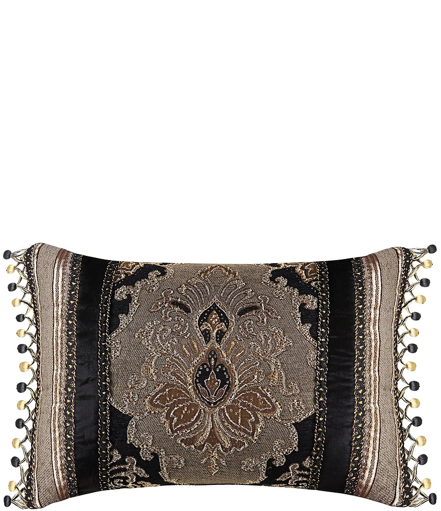 J. Queen New York Bradshaw Beaded Velvet Boudoir Pillow