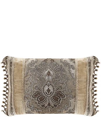 J. Queen New York Bradshaw Fringed Tassels Boudoir Pillow