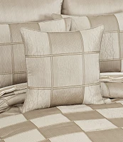 J. Queen New York Brando Geometric Block Reversible Square Pillow