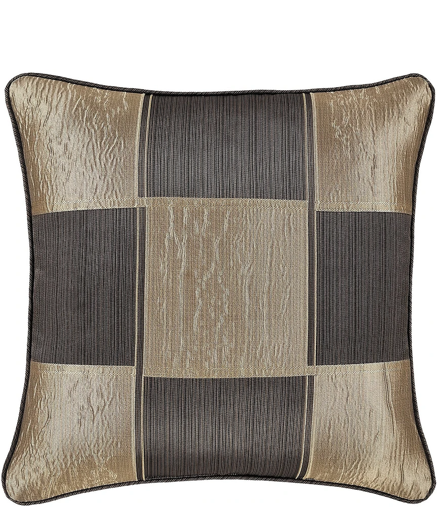 J. Queen New York Brando Geometric Block Reversible Square Pillow