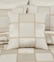 J. Queen New York Brando Geometric Block Reversible Square Pillow