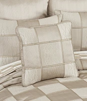 J. Queen New York Brando Highlighted Block Design Square Pillow