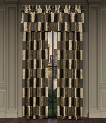 J. Queen New York Brando Metallic Geometric Block Patterned Window Treatment