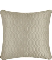 J. Queen New York Brilliance Geometric Quilted Pattern Reversible Euro Sham