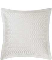 J. Queen New York Brilliance Geometric Quilted Pattern Reversible Euro Sham