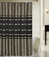 J. Queen New York Calvari Engineered-Striped Shower Curtain