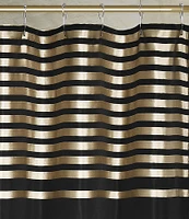 J. Queen New York Calvari Engineered-Striped Shower Curtain