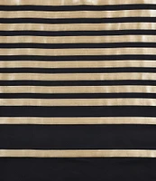 J. Queen New York Calvari Engineered-Striped Shower Curtain