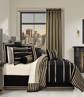 J. Queen New York Calvari Geometric Polished Striped Euro Sham