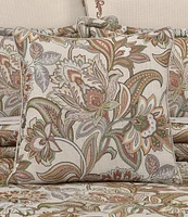 J. Queen New York Captiva Jacobean Floral Printed Square Decorative Pillow