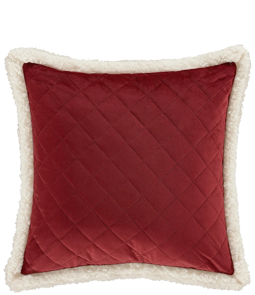 J. Queen New York Casey Sherpa Quilted Square Pillow