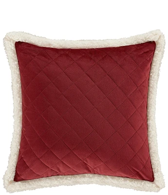 J. Queen New York Casey Sherpa Quilted Square Pillow