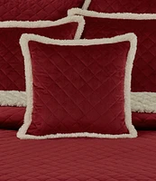 J. Queen New York Casey Sherpa Quilted Square Pillow