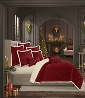 J. Queen New York Casey Sherpa Quilted Square Pillow