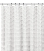 J. Queen New York Darby Tufted Striped Pattern Shower Curtain