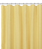 J. Queen New York Darby Tufted Striped Pattern Shower Curtain