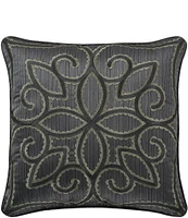 J. Queen New York Deco Embroidered Square Pillow