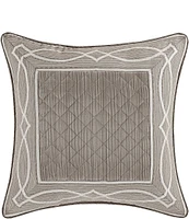 J. Queen New York Deco Stria Satin Square Pillow