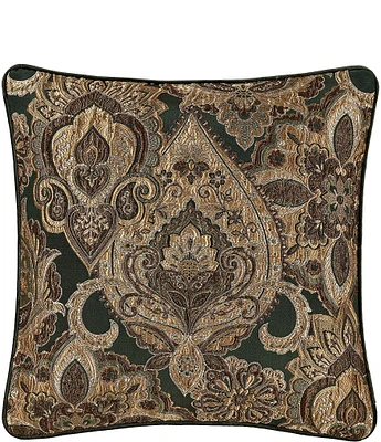 J. Queen New York Emerald Bay Woven Medallion Reversible Square Accent Pillow