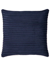 J. Queen New York Everett Ribbed Fleece Reversible Square Throw Pillow
