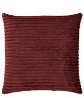 J. Queen New York Everett Ribbed Fleece Reversible Square Throw Pillow