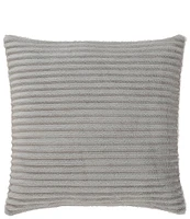 J. Queen New York Everett Ribbed Fleece Reversible Square Throw Pillow