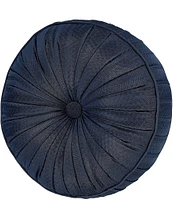 J. Queen New York Excelsior Tufted Satin Round Pillow