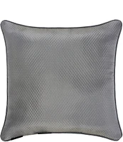 J. Queen New York Excelsior Woven Damask Framed Reversible Square Decorative Pillow