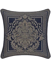 J. Queen New York Excelsior Woven Damask Framed Reversible Square Decorative Pillow