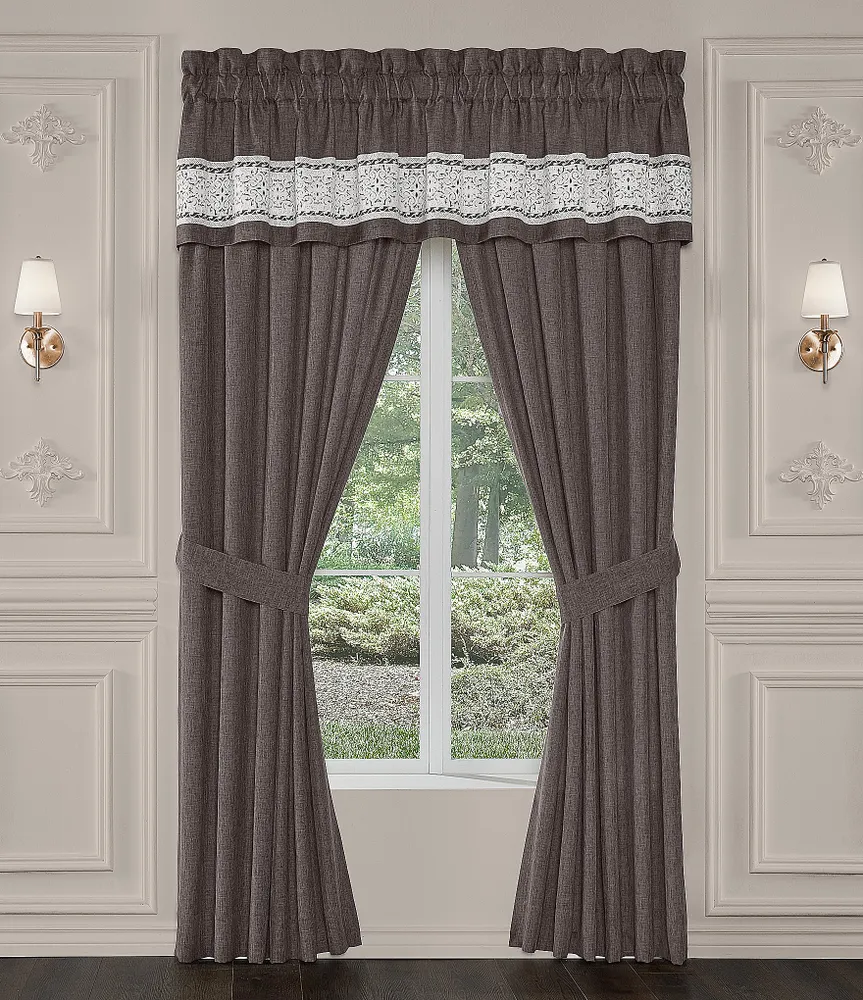 J. Queen New York Flint Charcoal Grey Window Treatment