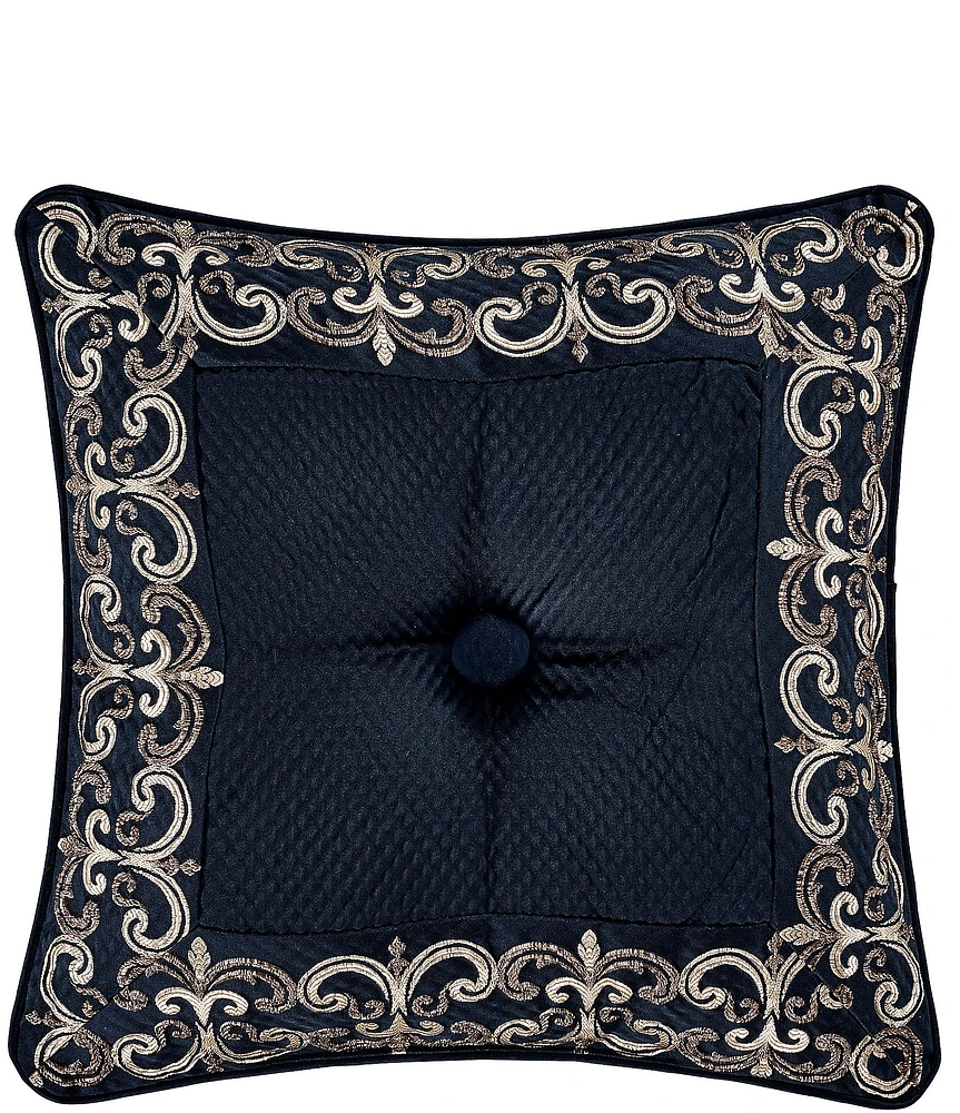 J. Queen New York Giardino Embroidered Scroll Square Pillow