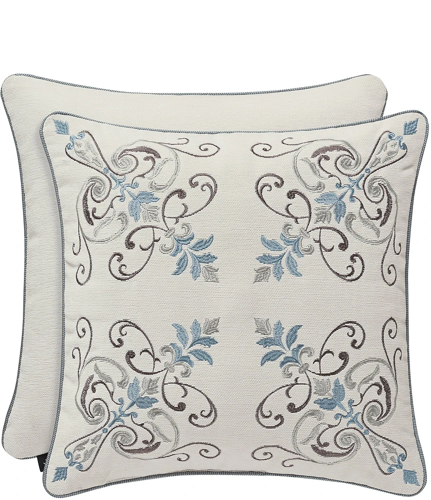 J. Queen New York Giovanni Embroidered Square Pillow